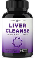 Liver Cleanse Detox & Repair Formula - 25+ Herbs: Milk Thistle Extract with Silymarin, Artichoke, Dandelion, Chicory Root Powder & More! - Premium Liver Support Pills Supplement - 60 Capsules