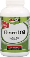 Vitacost Flaxseed Oil - 2,000 mg per Serving - 300 Softgels