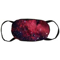 NiYoung Galaxy Space Star Dustproof Earloop Mouth Cover for Women Men, Pollen Cleaning Climbing Half Face Mouth Cover - Adjustable Elastic Band