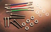 New Cartridge installation kit for Shure Cartridges. Screws, nuts, lead wires