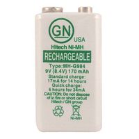 Hitech - Ni-MH 9V Rechargeable Battery 250mAh, 8.4V