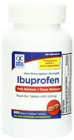 QC Ibuprofen 200mg. Tablet 500-Count Plastic Bottle