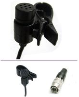 AV-JEFE TCM141 Lapel Tie Clip Microphone _ Black Color, w Hirose Mini 4 Pin Connector for use with your Audio-Technica wireless systems