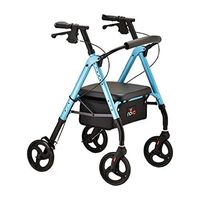 Rollator Aluminum Rolling Walker (Sky Blue)