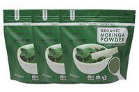 Naturevibe Botanicals Organic Moringa Green Leaf Powder 3lbs (3 Unit of 1lb Each), Raw-Gluten-Free & Non-GMO…