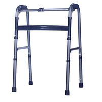 Lyqqqq Reversible Dual-Purpose Walker for The Elderly Rehabilitation Aluminum Walker Four-Legged Cane Folding Disabled Walker