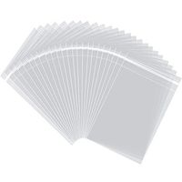 AIRSUNNY 100 Pcs 6x9 Clear Resealable Cello/Cellophane Bags Good for Bakery, Candle, Soap, Cookie Poly Bags