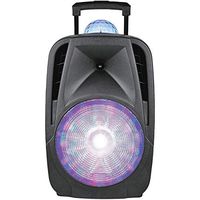 12-Inch Light-Up Portable Bluetooth DJ Speaker with Disco Light