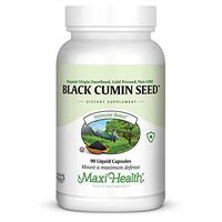 Maxi-Health Black Seed Oil Supplement 90 Servings - Cold-Pressed Organic Black Cumin Seed Capsules Non-GMO | Natural Anti-Inflammatory Nigella Sativa Herb