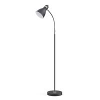 LEPOWER Metal Floor Lamp, Adjustable Goose Neck Standing Lamp with Heavy Metal Based, Torchiere Light for Living Room, Bedroom, Study Room and Office