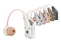 DTMCare New Digital Hearing Amplifier UP6B73 with 6 color options. Behind-The-Ear style sound enhancer amplifier. One P13 cell battery last up to 95 hours. Come with 4 sizes of ear buds.