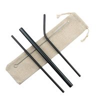 Gugrida Metal Straws Stainless Steel Straws 8.5" Drinking Straws Reusable 3 Set - Ultra Long Muti Color-Cleaning Brush for 20/30 Oz for Trail Tumblers Yeti RTIC SIC Ozark (2 Straight|1 Bent|1 Brush）