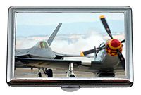 Hard Box Full Pack Cigarette Case,F22 Raptor Fighter Plane Pocket Carrying Cigarette Box