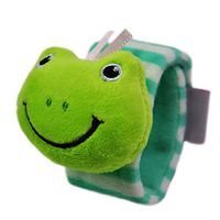 Ugthe Baby Toys 1Pc Plush Frog Animal Wrist Rattle Foot Finder Handbell Development Baby Toy - Frog*