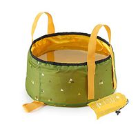 Linqly Folding Foot Bath,10L Water Washbasin,Ultralight Portable Outdoor Nylon Folding Wash Bag,Foot Bath Camping Equipment Travel Kits,B