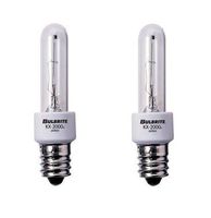 Krypton/Xenon T3 Clear Bulb, Candelabra Base - 2 Pack