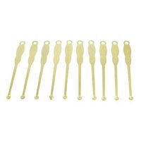 uxcell Metal Earpick Spoon Curette Ear Wax Remover Tool 10 Pcs Gold Tone