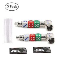 2PACK ASTYKA Creative Dice Pipe, Novelty Gift,Detachable Portable, with Lid, Easy to Clean,Best Gift for Men,Dad,Husband (Creative Dice Pipe 3.7 in)