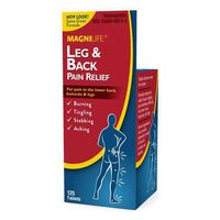 MagniLife Leg and Back Pain Relief Tablets, Burning, Tingling, Stabbing Discomfort Relief & Treatments (125 Tablets)