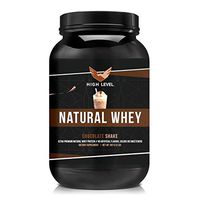 High Level Natural Whey Protein Powder | Chocolate Shake with Stevia | 29g Protein | 2 lb, Ultra Filtered Non-GMO | Digestive Enzymes for Absorption | No Artificial Color or Flavors | Made in USA