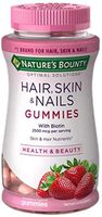 Nature's Bounty Optimal Solutions Hair, Skin and Nails Gummies, 80 ea (Pack of 2)