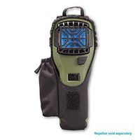 Thermacell Holster for MR300 and MR450 Portable Mosquito Repeller, Black Ballistic Nylon with Refill Storage Pockets, Elastic Closure and Detachable Clip; Attach to Packs, Camping Gear, Belts and More