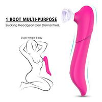 qqooo Feamle Toy 9 Vibe Modes Suckǐng Toys Vibrant USB Rechargeable for Women Couples Clǐto G Spotter Pluģ Adǚlt Toys for Women Men Personal Fitness Sports