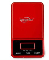 Weighmax Mini Digital Pocket Scale, 100 by 0.01 g, Ninja Series,Black/Red/Blue/Green/Yellow and Rasta by META Funky (Red)