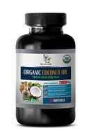 Weight Loss Metabolism Booster - Medium Chain Fatty ACIDS - Coconut Oil Organic 2000 MG - Coconut Oil Tablets Capsules 2000-1 Bottle 60 Softgels