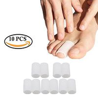 Chanan Silicone gel Toe Caps, Toe Sleeves, Toe Protectors for Bunion, Toenails Loss, Callus, Blister, Hammer Toe, Corn, Friction Pain Relief and More - 10 PCS Open head