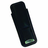 Prestige Import Group - Leather 2 Cigar Case with Stainless Guillotine Cutter - Color: Black