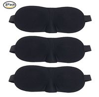 QTMY 3 pcs Gem Mindfold Sleeping Eye Mask for women men girls Adults Eyepatch Blindfold Shade Travel natural Sleep Aid Cover Light Guide Relax