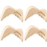 4 Pair Toe Filler Inserts Adjustable Shoe Filler Reusable Toe Plug Foot Brace Pads to Make Big Shoes Fit