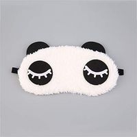 Cute Design Plush Panda Face Eye Travel Sleeping Soft Eye Mask Blindfold Shade Portable Sleeping Eye Cover