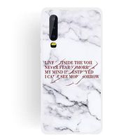 JUNXI Phone case Phone Cover Maxim Scrub Semi-Transparent TPU Marble Phone Case for Huawei P30 Smooth Feeling