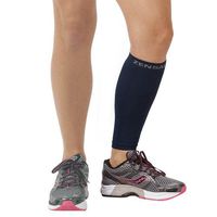 Zensah Calf/Shin Splint Compression Sleeve (singe sleeve), Navy Blue, Large/X-Large