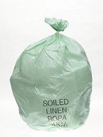 Soiled Linen Printed Liner Bags, 23 Gallon, 19 Microns, Size 29x45, Case of 250 Bags, Green