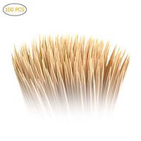 AGAWA BBQ Skewers,100pcs Bamboo Wooden Barbecue Skewers Barbecue Party Disposable Long Sticks for Catering Grill Camping,Assorted Color