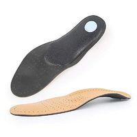 Leather Orthotic Insoles,Leather Insoles,Inserts,Orthotic Insoles,Full Length Insoles,Arch Support Insoles for Flat Feet Who Need Arch Support Footcare Cushion Pad-Size US M10/W11