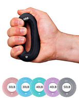 ChinFun Hand Grip Strengthener Ring Forearm Wrist & Finger Exerciser Trainer Silicone Squeezer Gripper for Athlete's Muscle Strengthening Training Tool-Carpal Tunnel Physical Therapy