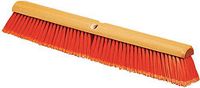 Carlisle 4501424 Flo-Pac Flagged Fine Floor Sweep, Polypropylene Bristles, 24" Block Size, 3" Bristle Trim, Orange (Case of 12)