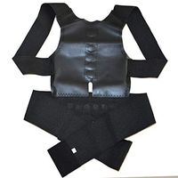 Magnetic Orthotics Belts Lower Back Brace Posture Corrector Shoulder Lumbar Spine Support Belt for,Black,XL