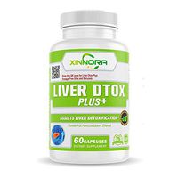 XINNORA Liver Detox with Milk Thistle, Silymarin 200mg, Artichoke Extract & Zinc for Liver Detox, Liver Cleanse - Detox Supplement for Liver Support, Weight Management & Energy Booster – 60 Caps (3)