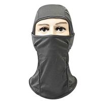 Meidexian888 Cycling Dustproof Face Mask,Outdoor Sports Windproof Sunscreen Breathable Helmet Balaclava CS Ninja Hood (Gray)