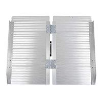 Fold Portable Wheelchair Scooter Ramp, Non-Skid Aluminum Folding Loading Mobility Assist for Home Steps Stairs Doorways Scooter, Utility Mobility Access