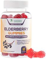 Elderberry Gummies Extra Strength Sambucus Gummy - Natural Immune System Support - Best Supplement with Vitamin C & Zinc for Children & Adults - 60 Gummies