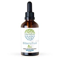 Bilberry Fruit A120 Alcohol Herbal Extract Tincture, Super-Concentrated Organic Bilberry (Vaccinium Myrtillus) Dried Fruit (4 fl oz)