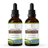 Artichoke Alcohol Liquid Extract, Organic Artichoke (Cynara scolymus) Dried Leaf Tincture Supplement (2x4 FL OZ)