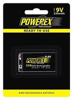Maha Powerex MH-96V230 9.6V 230mAh Rechargeable NiMH Battery - 2 pack