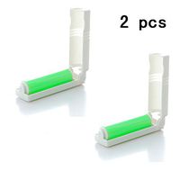 2 PCS Sticky Lint Roller with Cover,Portable Folding Reusable Washable Dust Picker Cleaner Remover Brush Set